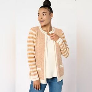 Susan Graver Chic Open Front Sweater Jacket /  Cartigan - NWOT